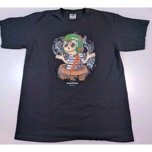 Karani-art T-Shirt Black Mens Large MAZATLÁN Mexico All Over Print Graphic